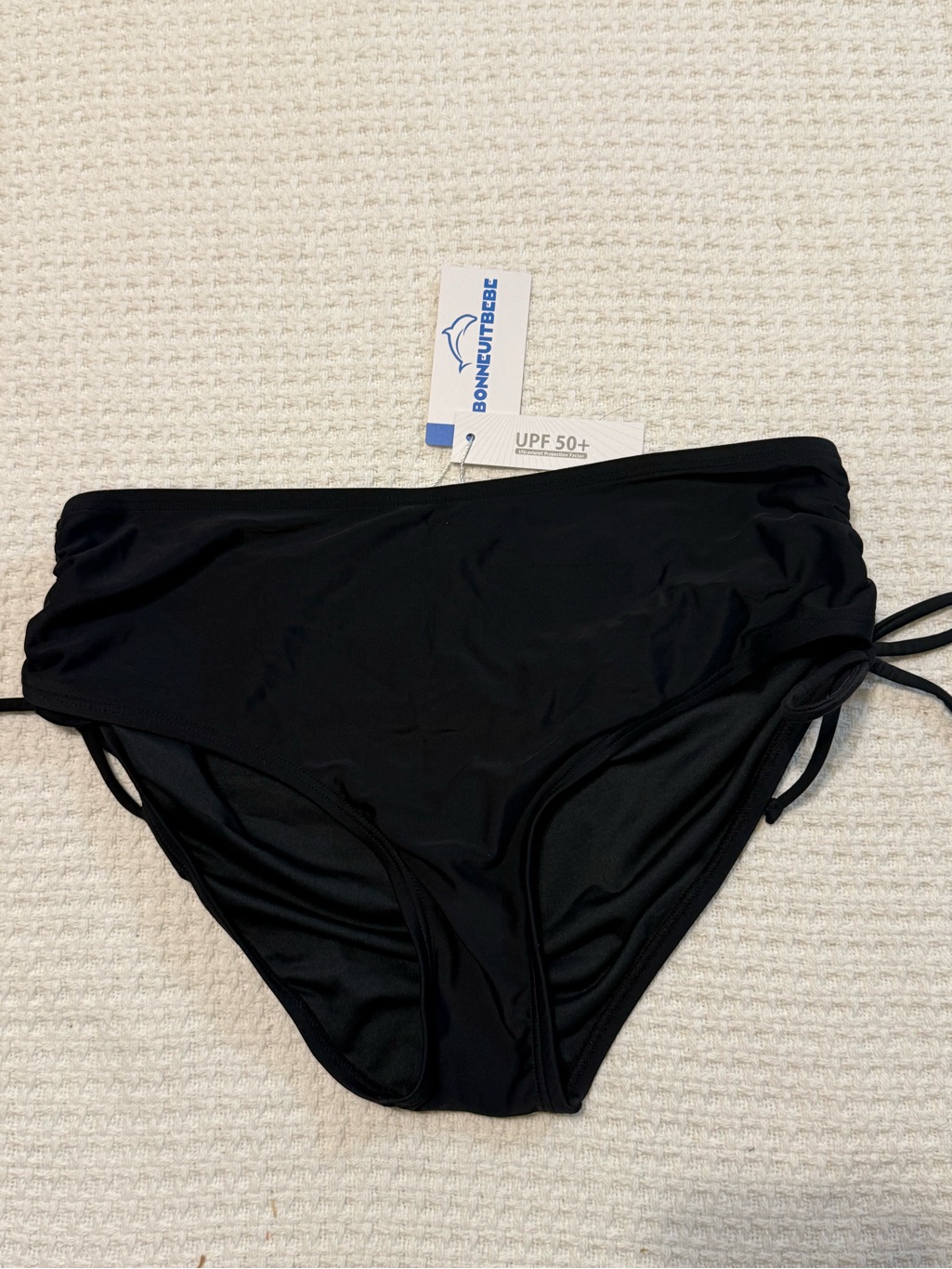 Black High-Rise Women’s Swim Bottoms